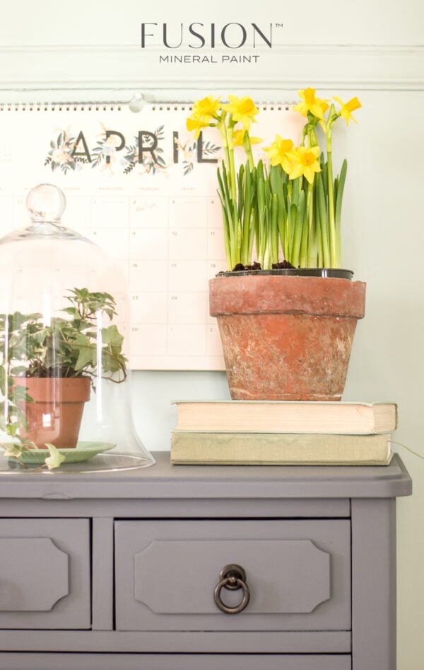 Furniture painted with the Soapstone Fusion mineral paint.